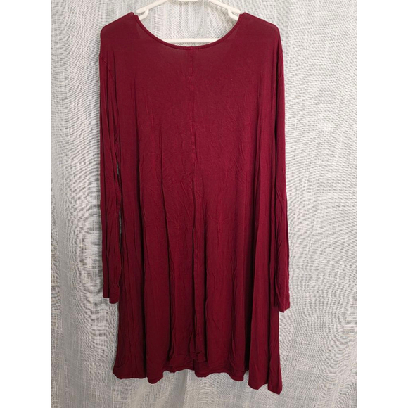 Women's Old Navy‎ Dress XXL Maroon/dark red Long Sleeve - Picture 5 of 5